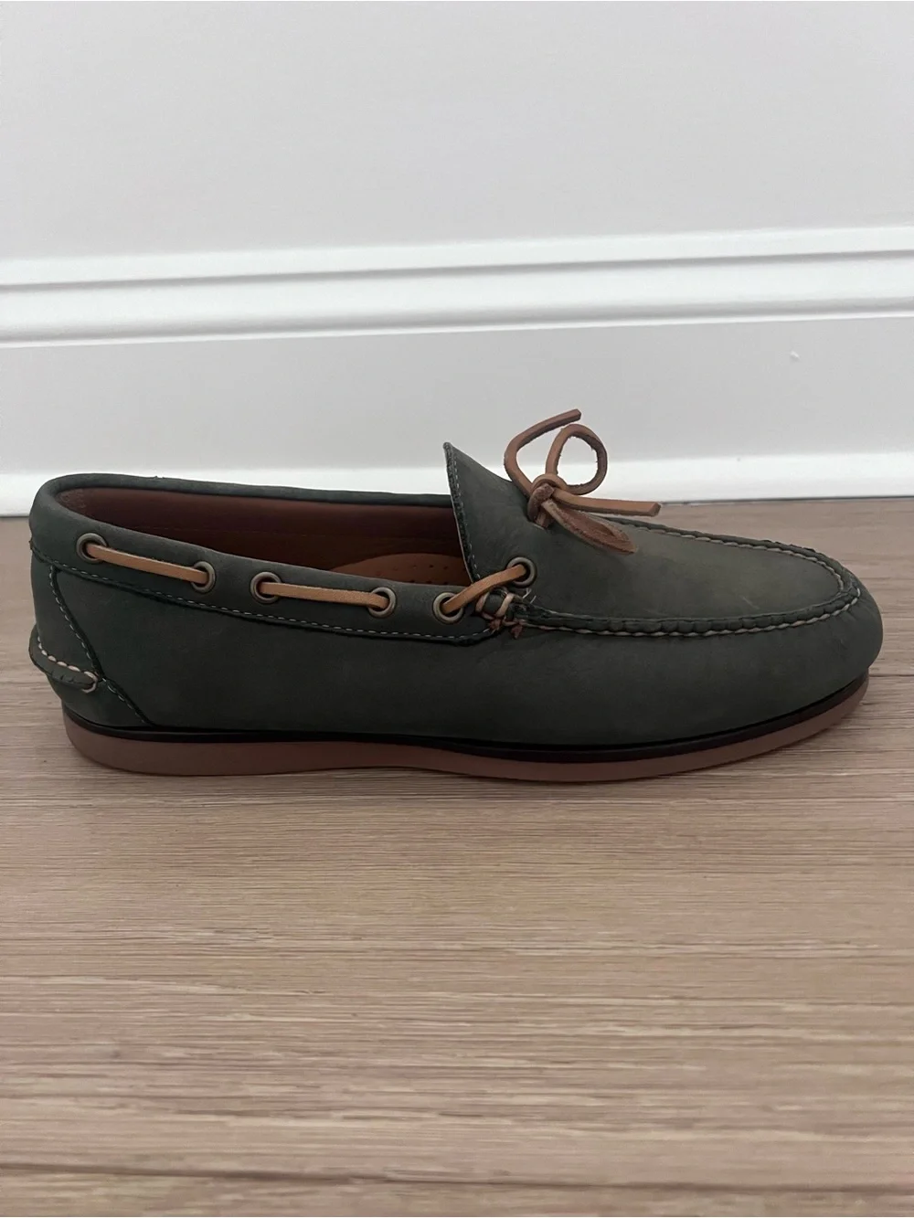 LL Bean Size 8D Signature Blue Boat Shoes Loafers Moccasins Mens Brand New